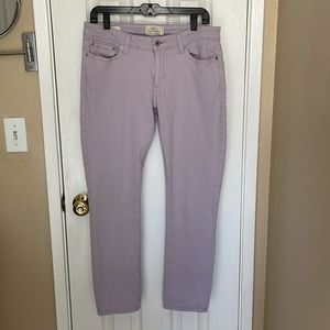 Lucky Brand Lolita Low Rise Skinny Jeans Size 10 Light Purple